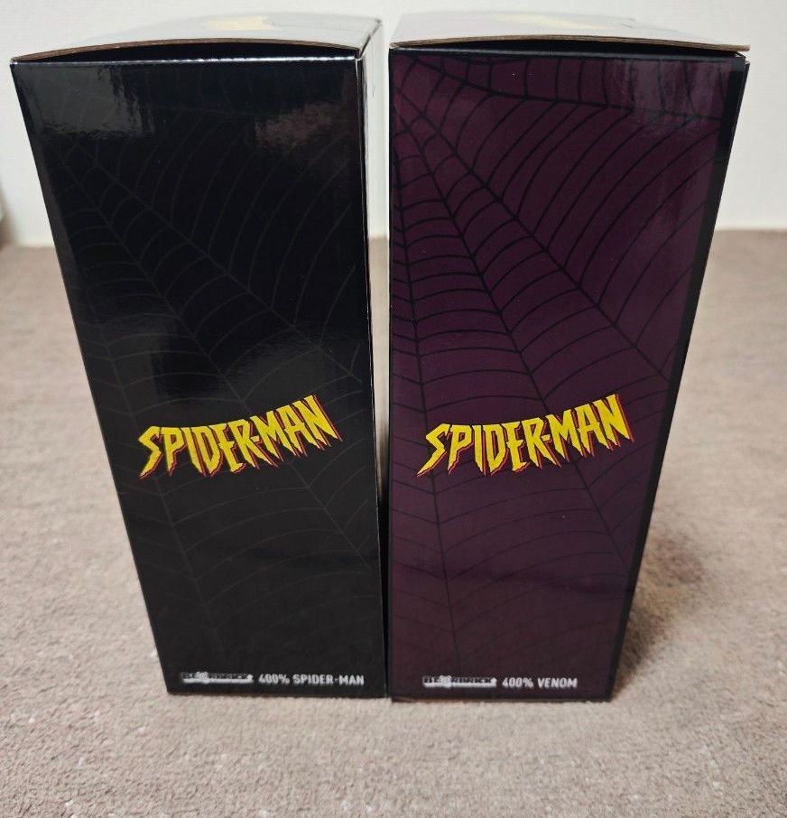 BE@RBRICK 400% スパイダーマン ヴェノム Happyくじ SP賞 L@ST賞