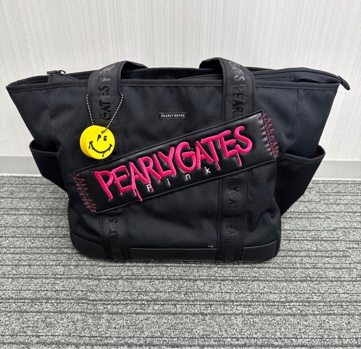 パーリーゲイツ キャディバッグ 12点セット ブラック×ピンク