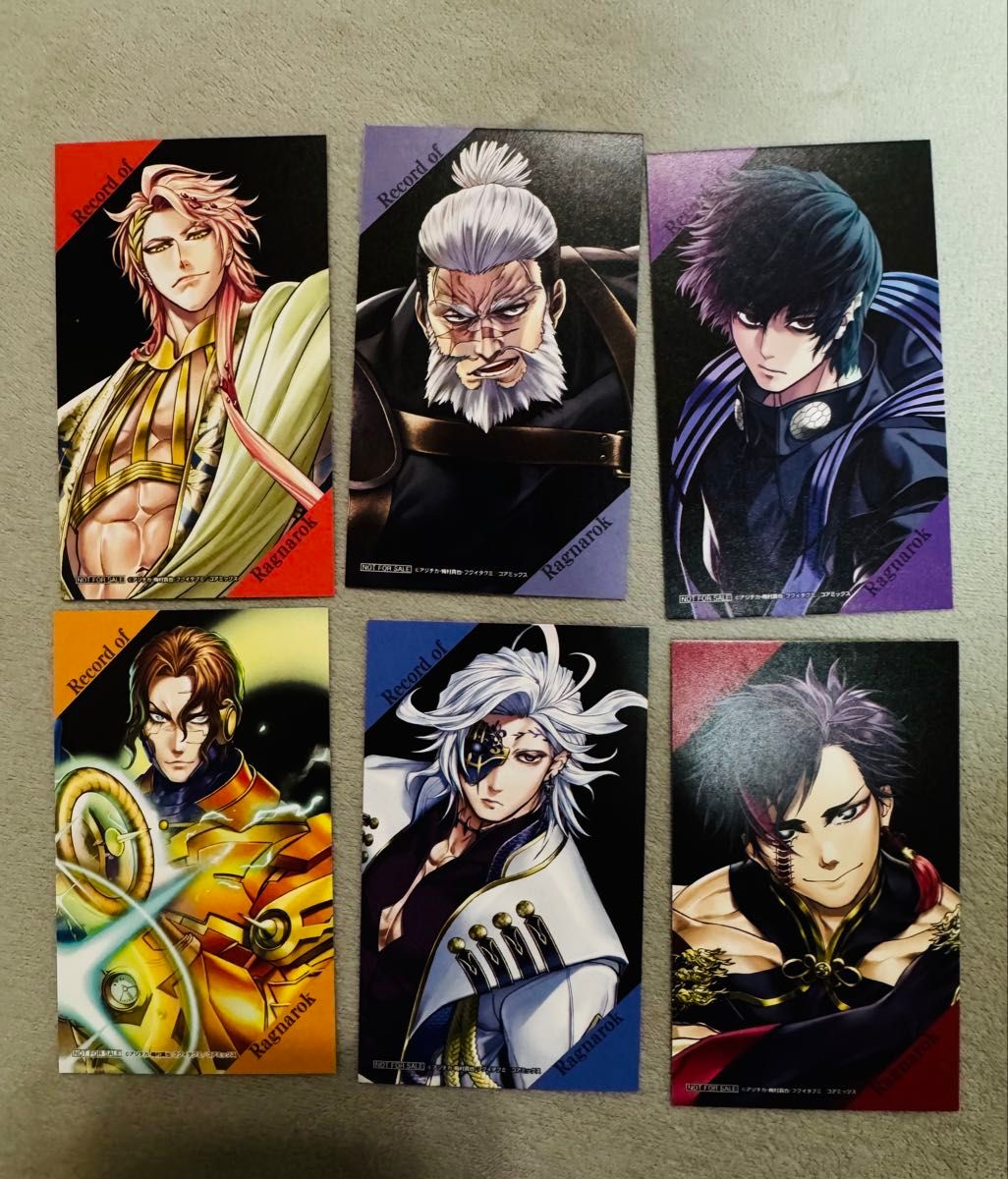 終末のワルキューレ フィルム風コレクタブルカード 6枚セット｜Yahoo