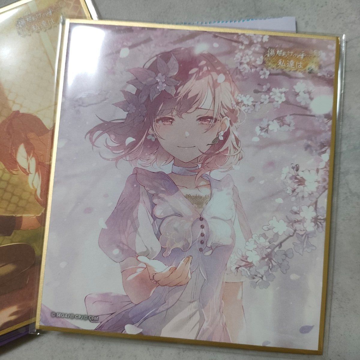 東雲絵名 ミニ色紙コレクション第53弾A 傷だらけの手で 私達は 余花に