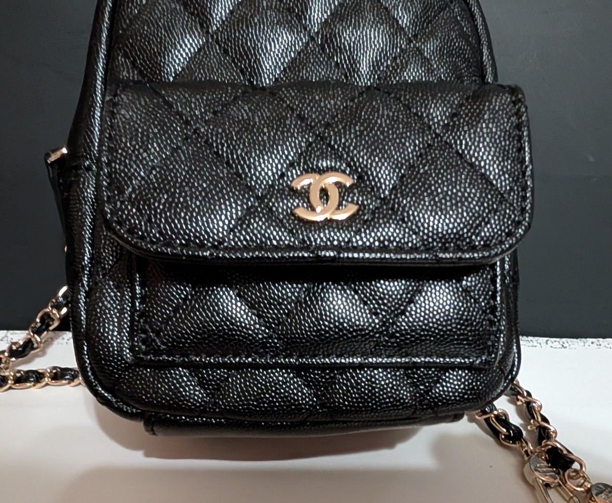 CHANEL シャネル ノベルティ キルティング ミニリュック 黒｜Yahoo