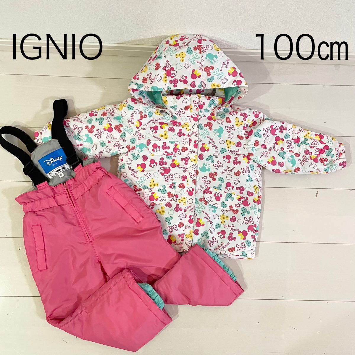 IGNIO Disney スキーウェア 100㎝ スノーウェア 上下セット キッズ