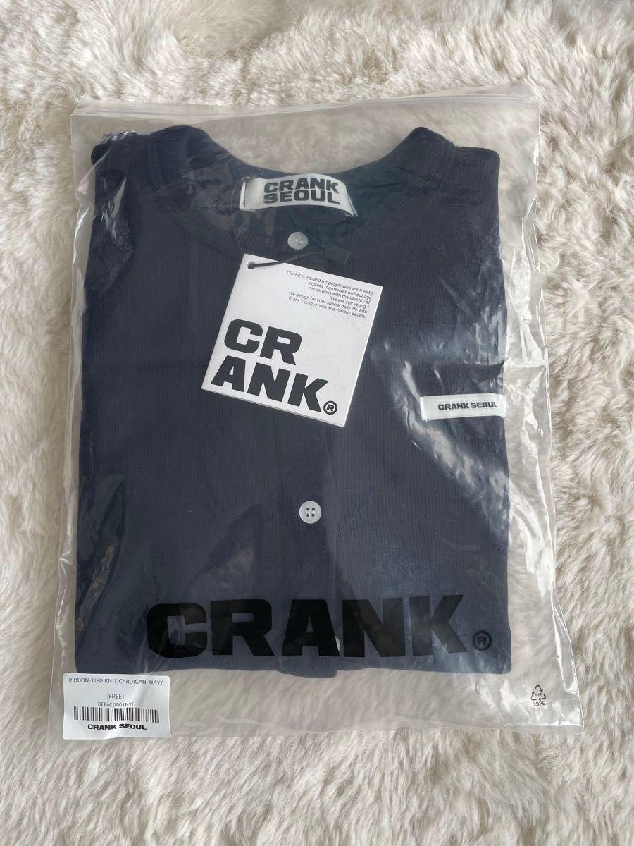 crank リボンカーディガン クランク ニット 韓国 Ribbon Tide Knit