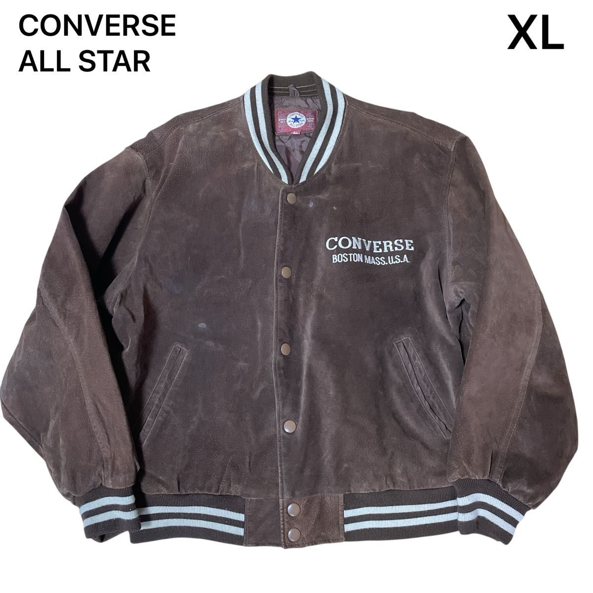 CONVERSE コンバース スタジャン レザー ブラウン 本革 XL 90'S Y2K