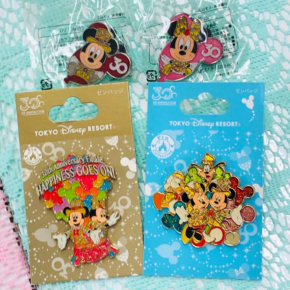 未使用】TDL ディズニーランド 30周年 ピンバッジ TDR ミッキー disney