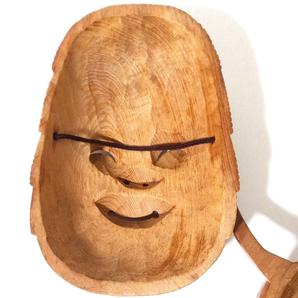 木彫り お面 般若 ひょっとこ おかめ 3点セット 魔除け 工芸品 木製