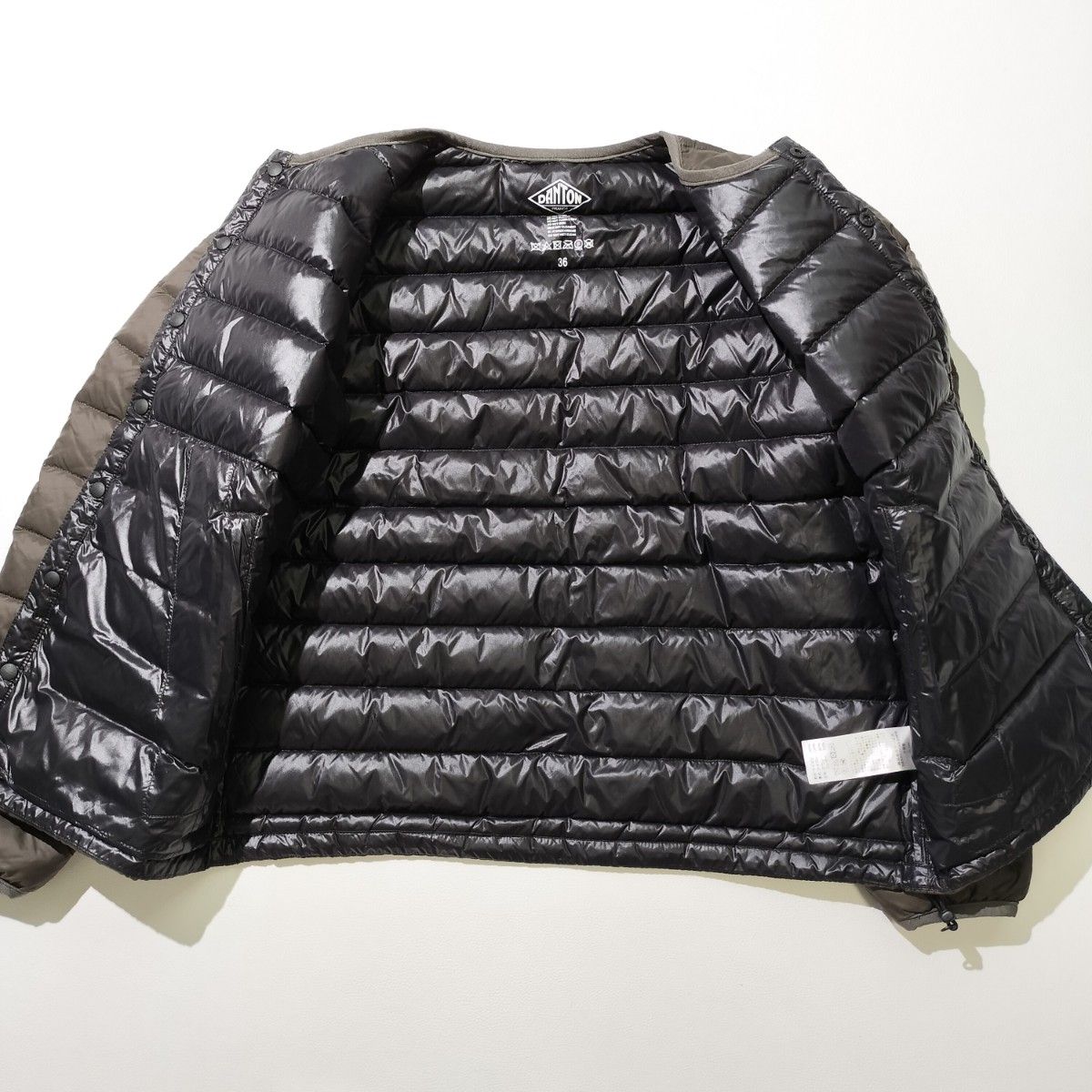 極美品 DANTON ダントン クルーネック インナーダウンジャケット