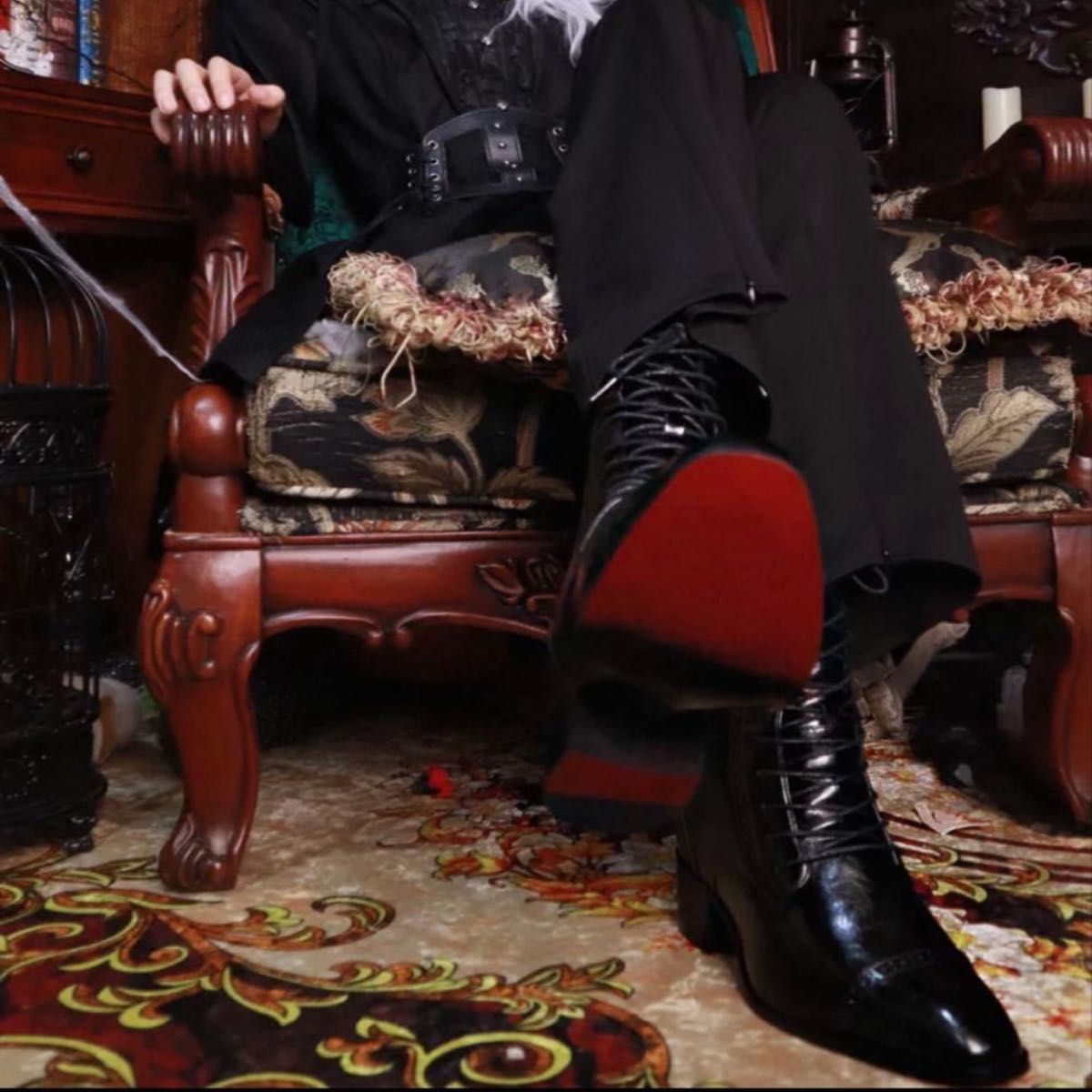 新品 厚底 シークレット ブーツ レッドソール 15cm 20cm ダオパオ