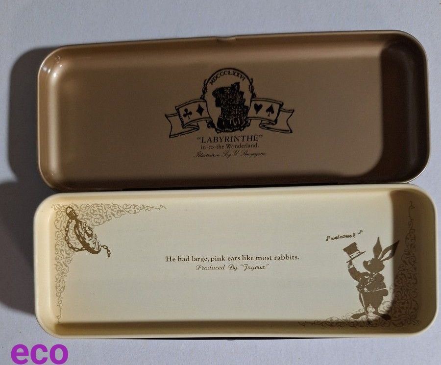 未使用 ふしぎの国のアリス カンペン ペンケース 不思議の国のアリス