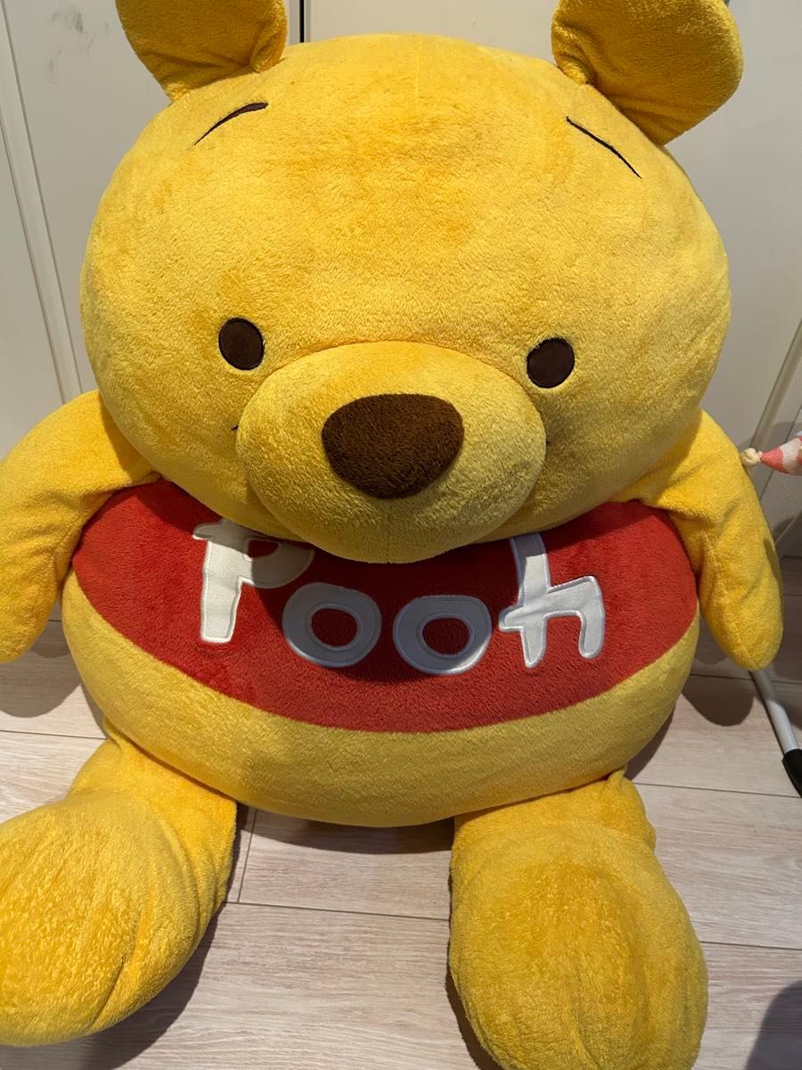 ハートランド製 超巨大くまのプーさん ビーズ入りぬいぐるみ