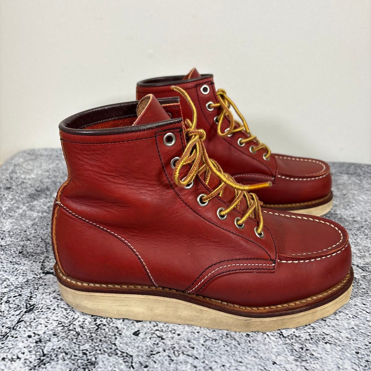 セダークレスト アイリッシュセッター型 赤茶 ワークブーツ 5｜Yahoo