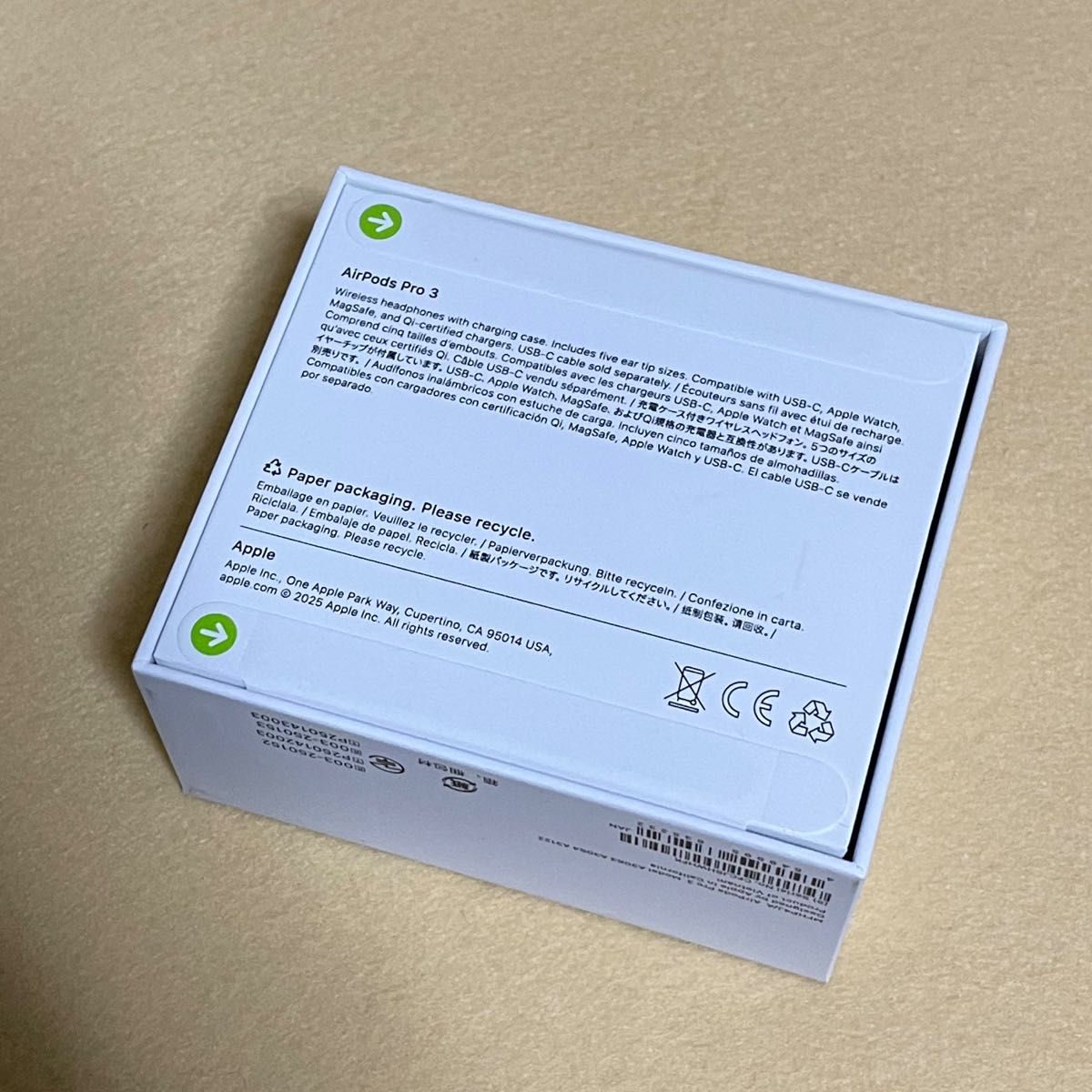 新品/未開封】AirPods Pro 3［MFHP4J/A］ 12278｜Yahoo!フリマ（旧