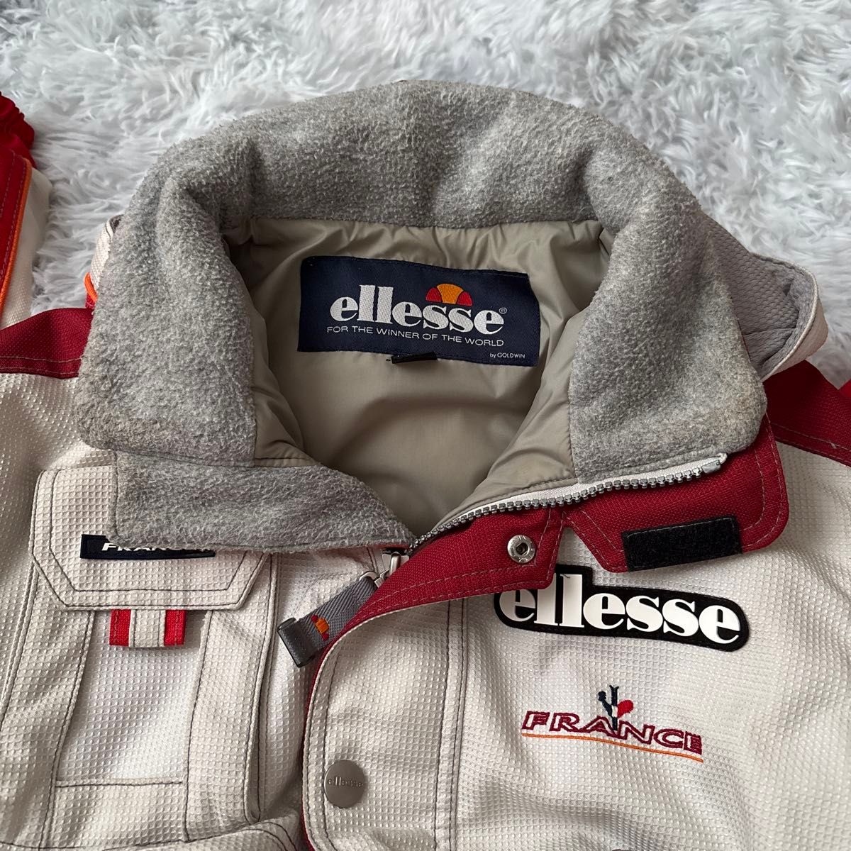 ellesse エレッセ スキーウェア スノボウェア 上下セット レッド