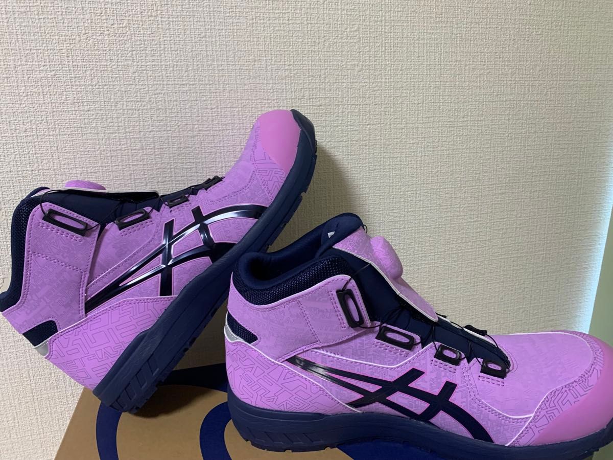 レア】asics安全靴WINJOB CP304 オンライン限定色 未使用 美品 幾何学
