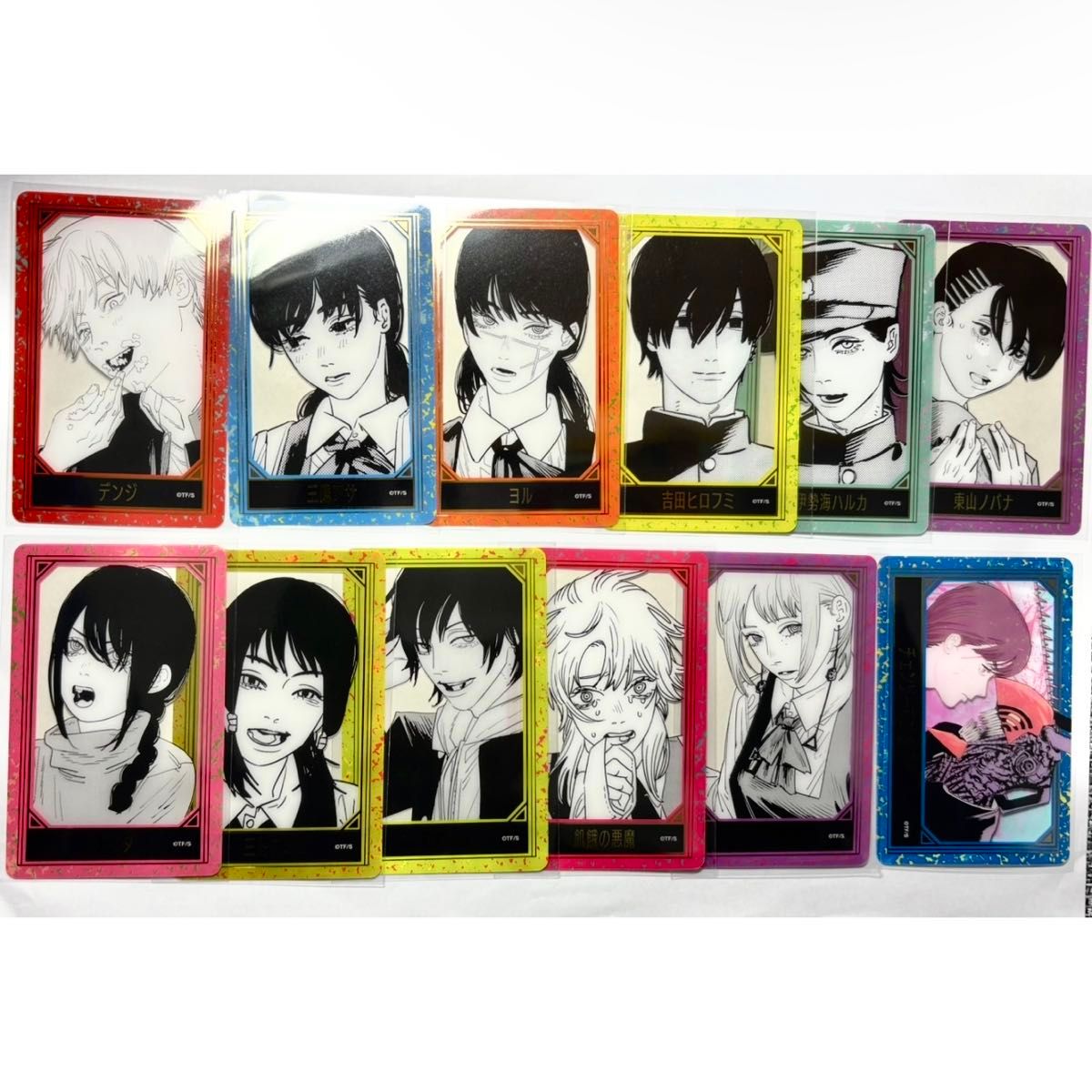 チェンソーマン 箔押し クリアカード コレクション 12枚 箔押しクリア