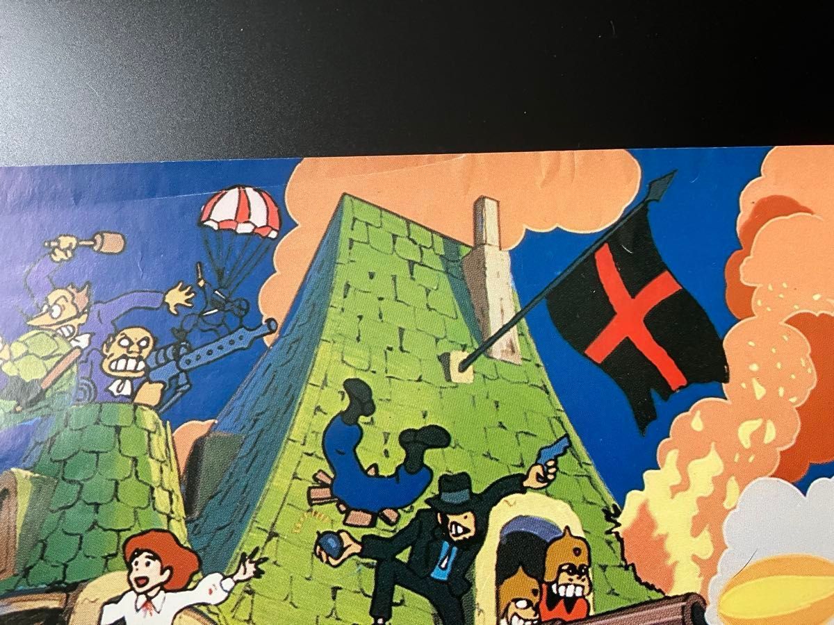 ルパン三世 カリオストロの城 B2ポスター 当時物 宮崎駿 モンキー