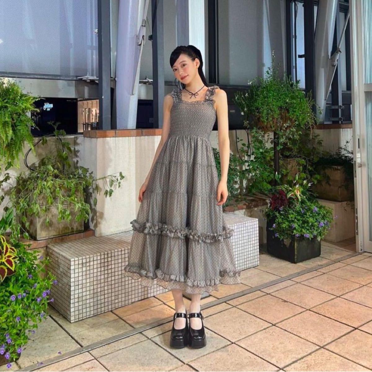 Treat rself トリートユアセルフ バレリーナドットチュールワンピース