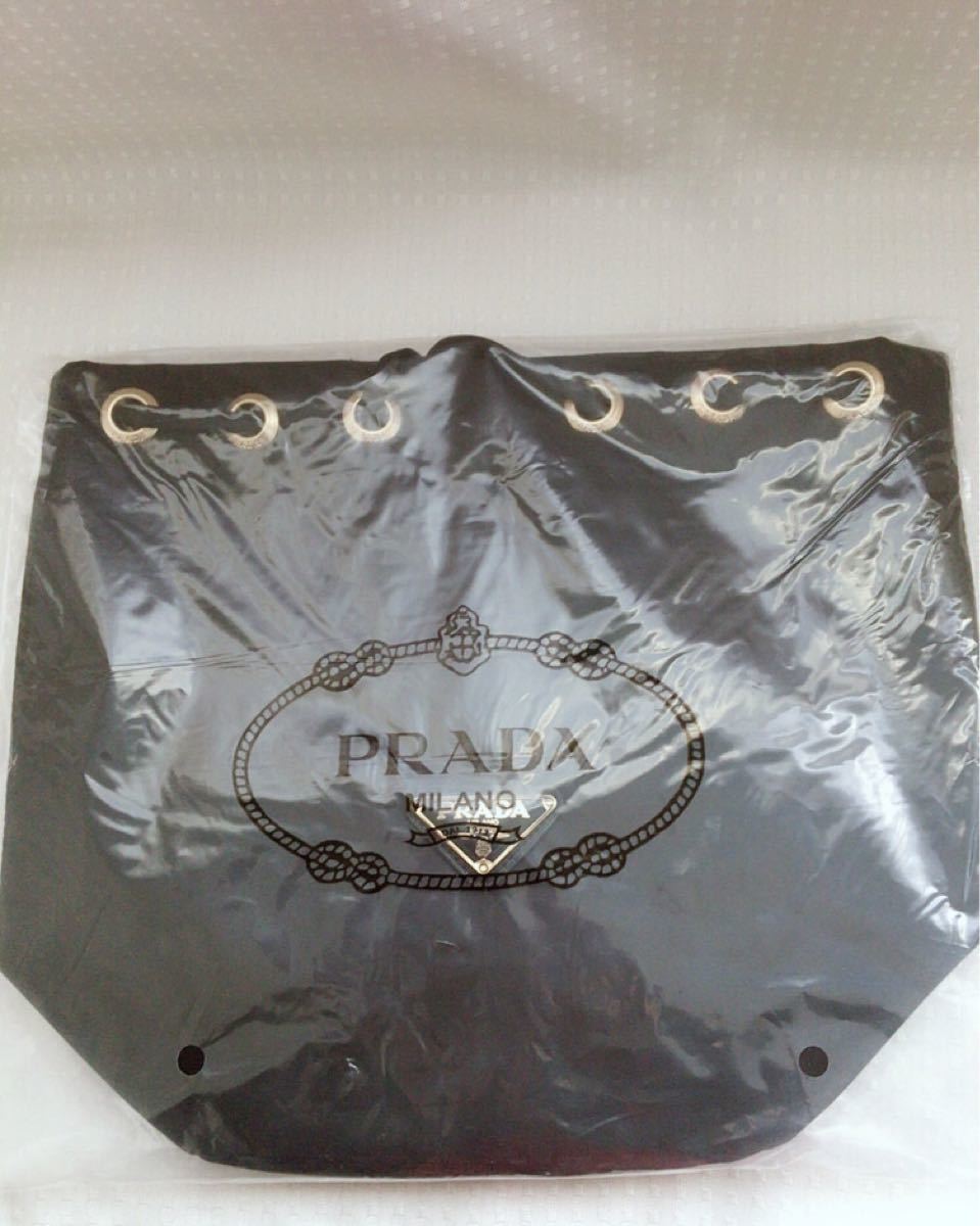 PRADA プラダ ノベルティ 巾着タイプ ポーチ ミニバッグ ブラック