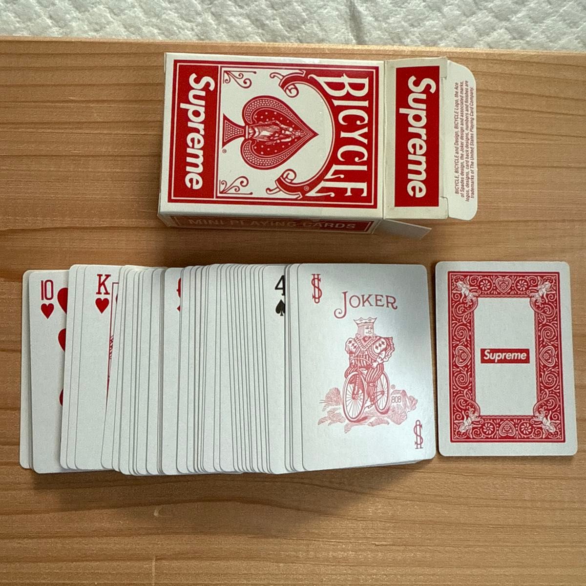 Supreme Bicycle トランプ 赤 シュプリーム ノベルティ｜Yahoo!フリマ