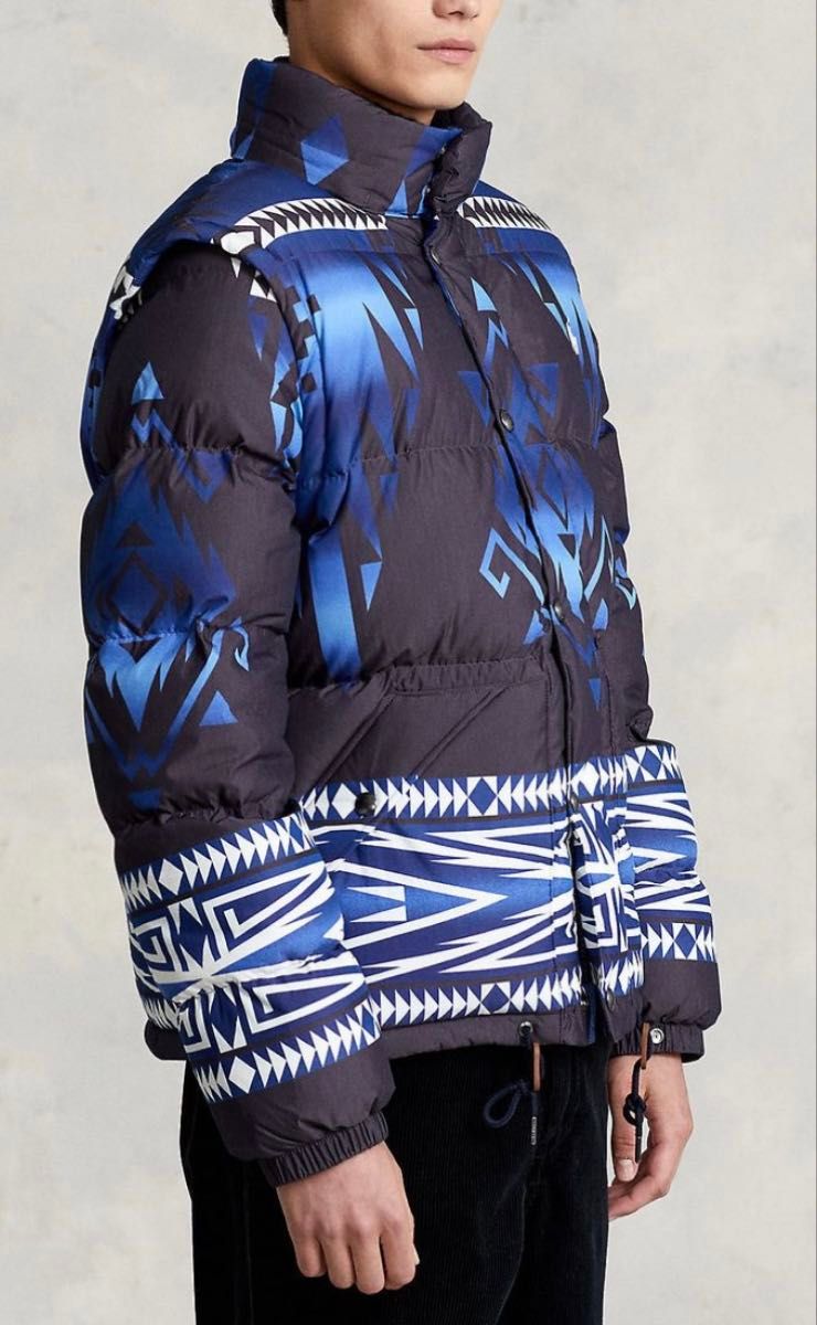 POLO ラルフローレン ネイティブ柄 ダウンジャケット ベスト XLサイズ