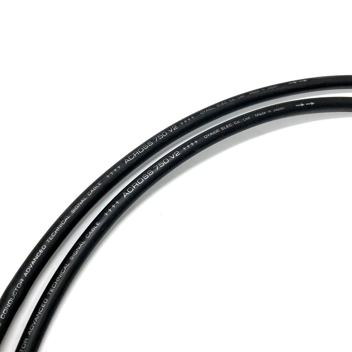 OYAIDE ACROSS750 RR V2 1m ペア RCAケーブル オーディオケーブル
