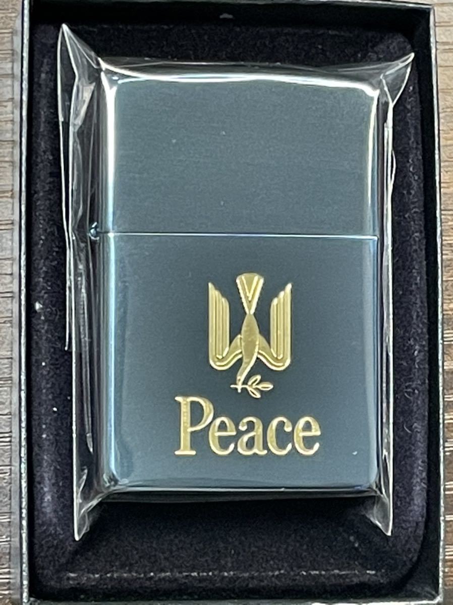 zippo PEACE ブルーチタン ヴィンテージ 限定品 年代物 Peace たばこ