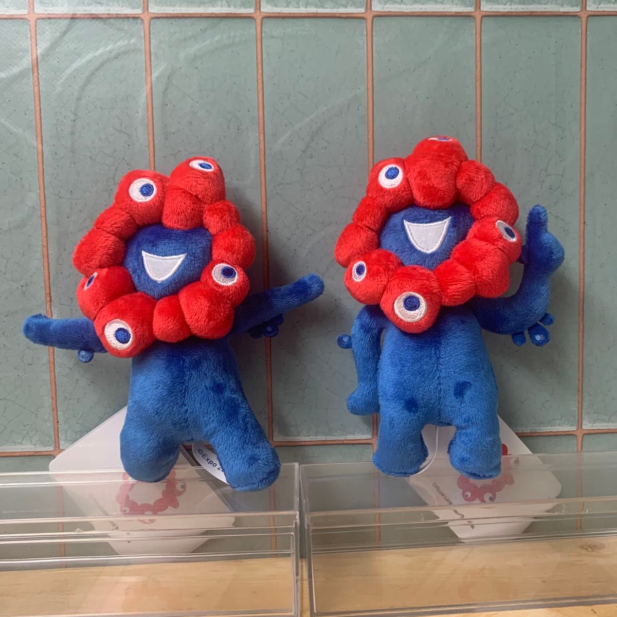 EXPO2025 ミャクミャク ゴム紐付きぬいぐるみ 2種セット 未使用