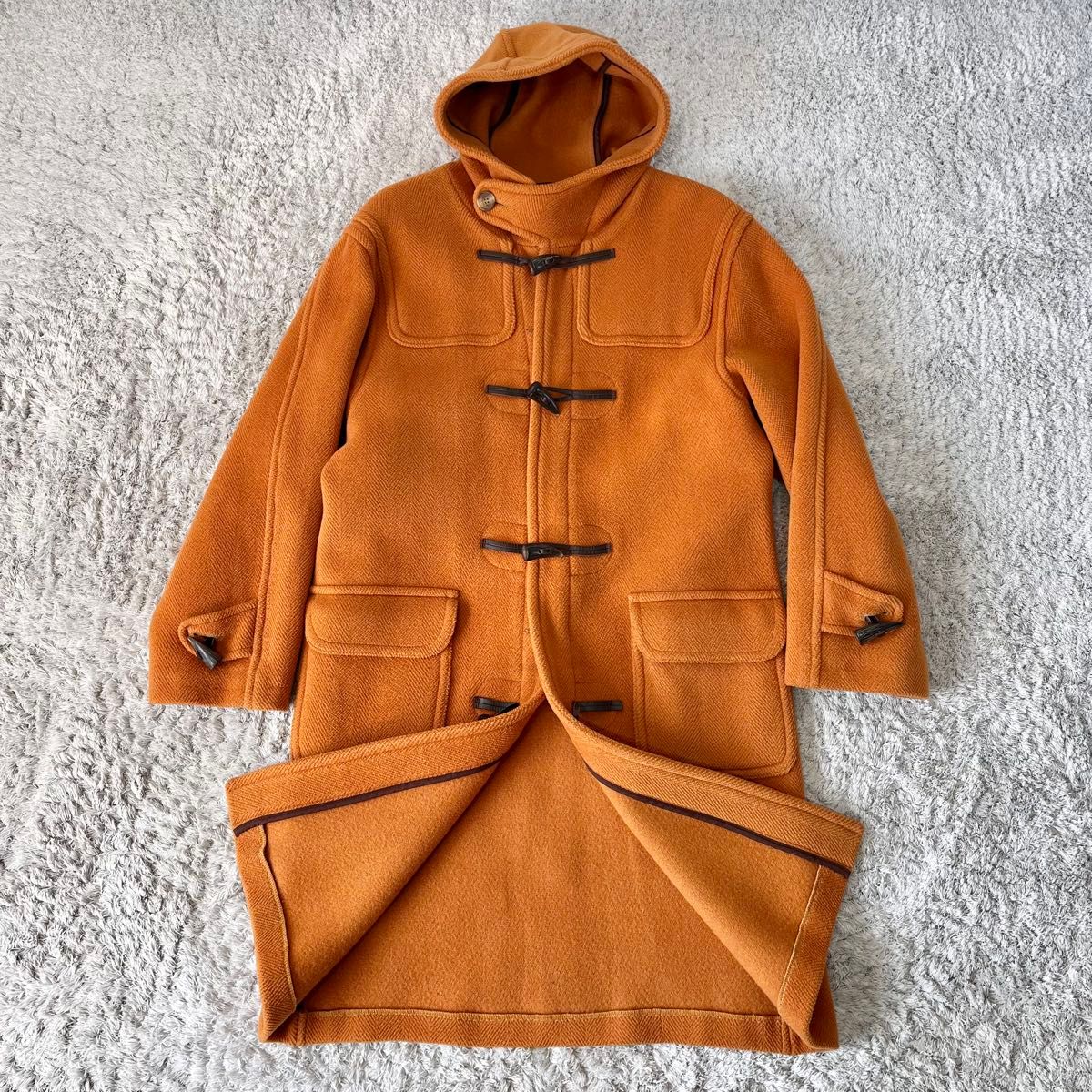 希少カラー【英国製】MOORBROOK ムーアブルック ヘリンボーン ダッフル