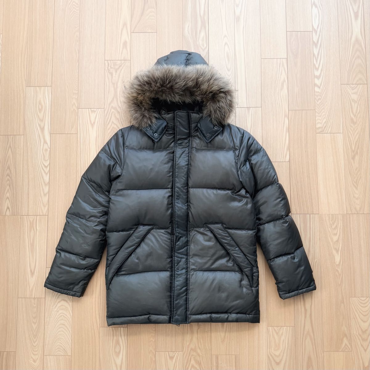 Paul Smith Collection ファー付きダウンジャケット カーキ ポール