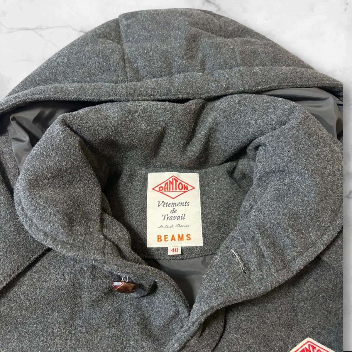 DANTON ダントン BEAMS（ビームス）別注ウールモッサダウンジャケット