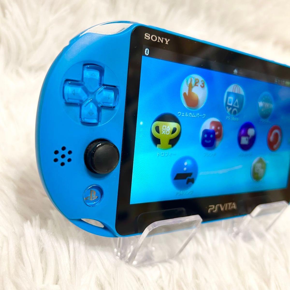 美品 箱付き 動作良好】PSVita PCH-2000 アクアブルー PS VITA