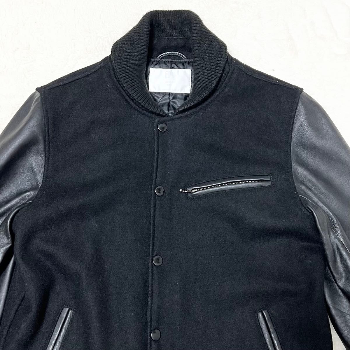 URBANRESEARCH アーバンリサーチ スタジャン 切り替え 袖ラムレザー 本