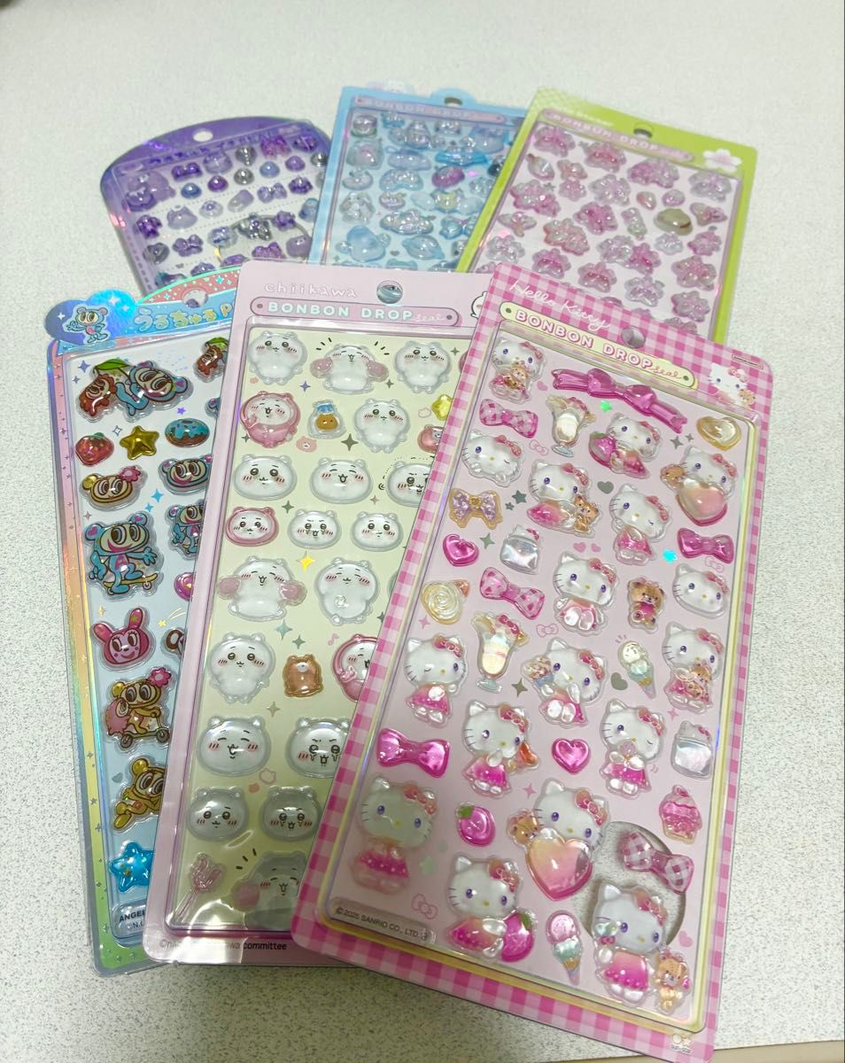 正規品】ボンボンドロップシール サンリオちいかわ うるちゅる