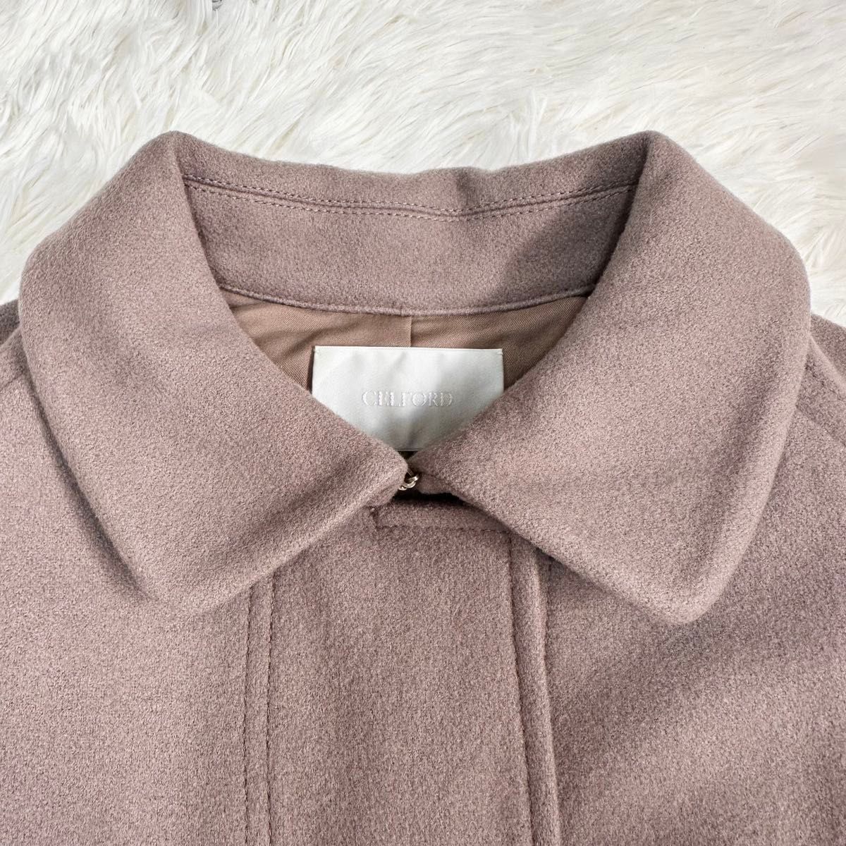 CELFORD セルフォード マントコート ポンチョコート ロング丈 モカ