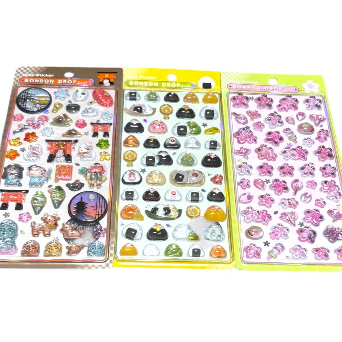 ボンボンドロップシール 和柄 3枚セット クーリア 正規品｜Yahoo