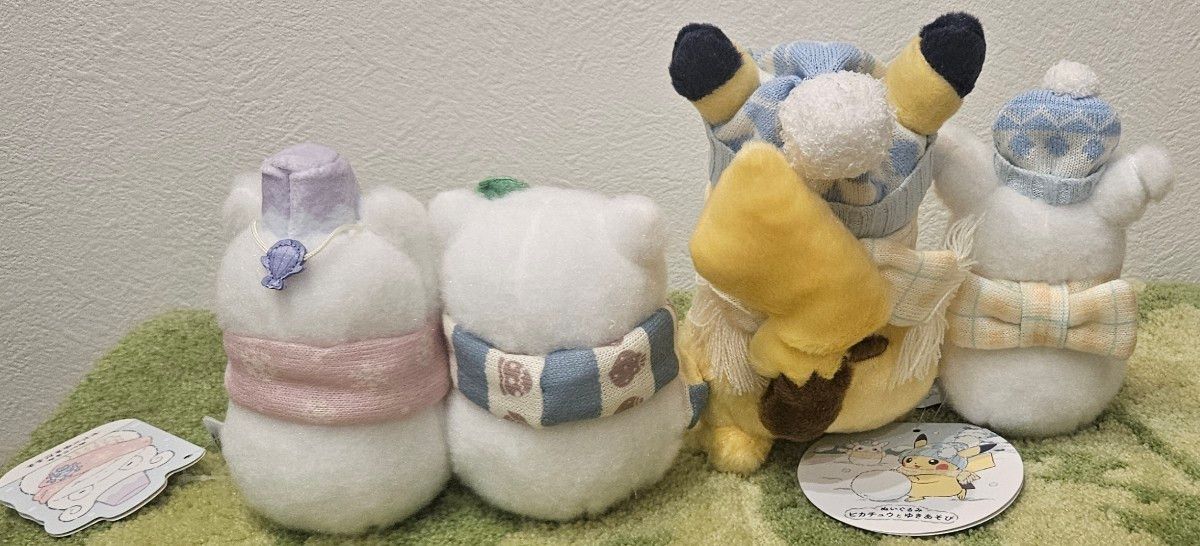 ポケモン ゆきだるま ぬいぐるみ ピカチュウ ヤドン カビゴン ゆき