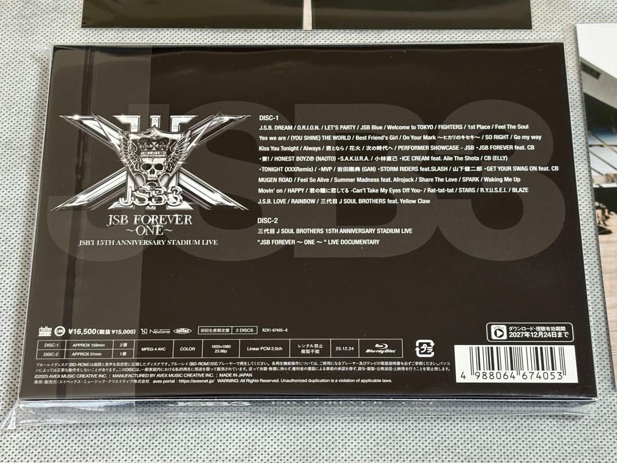 Blu-ray】三代目 J SOUL BROTHERS 15TH ANNIVERSARY STADIUM LIVE