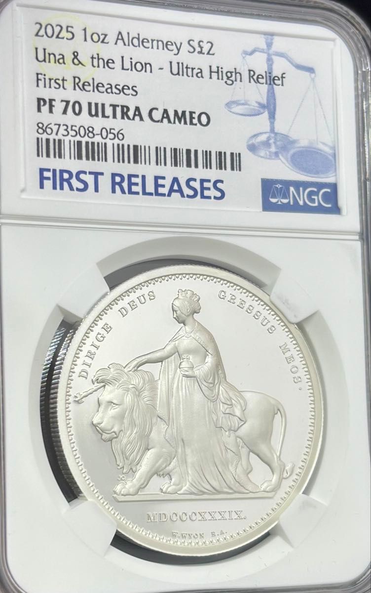 初期限定版】2025 イギリス オルダニー ウナとライオン ウルトラハイ