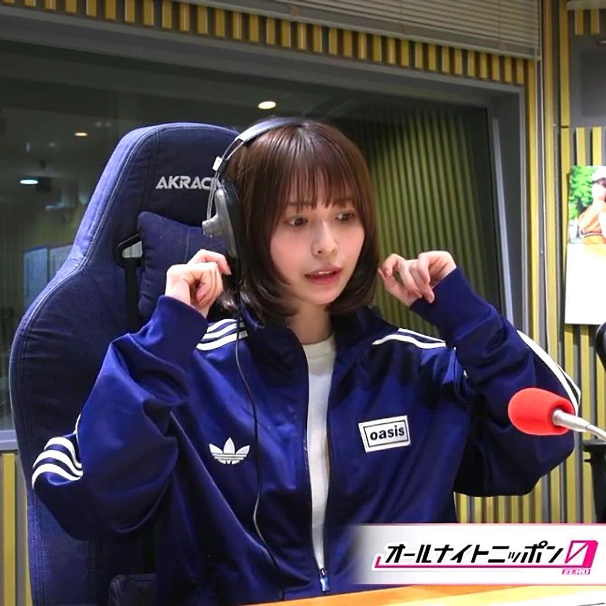 新品XL紺adidas Originals×Oasisツアー ファイヤーバード トラック