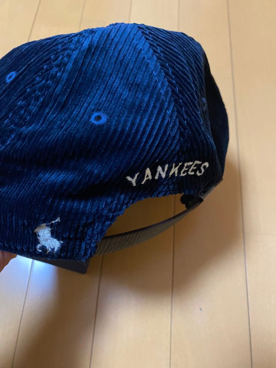値下げ POLO RALPH LAUREN ヤンキース コーデュロイ キャップ