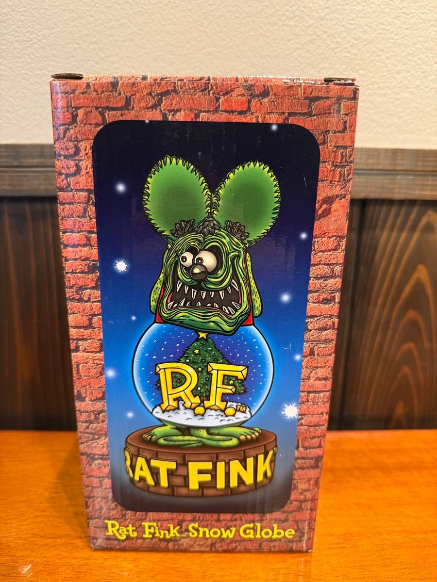 限定】Rat Fink ラットフィンク スノードームホットロッドカスタム
