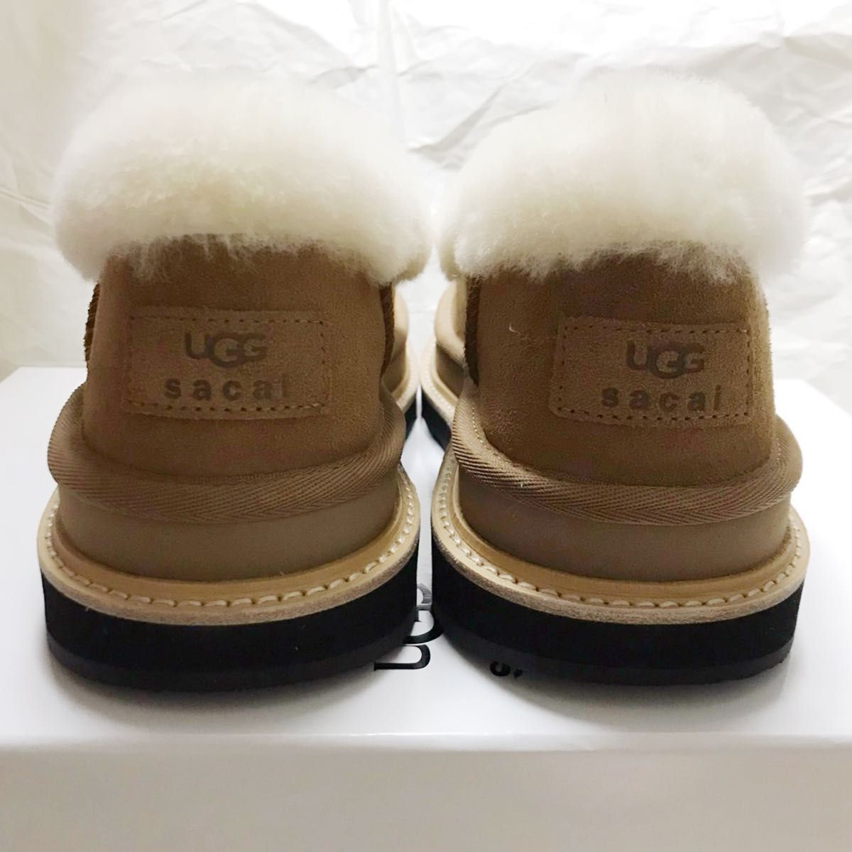 UGG × Sacai Loafer アグ サカイ ローファー ベージュ 厚底｜Yahoo
