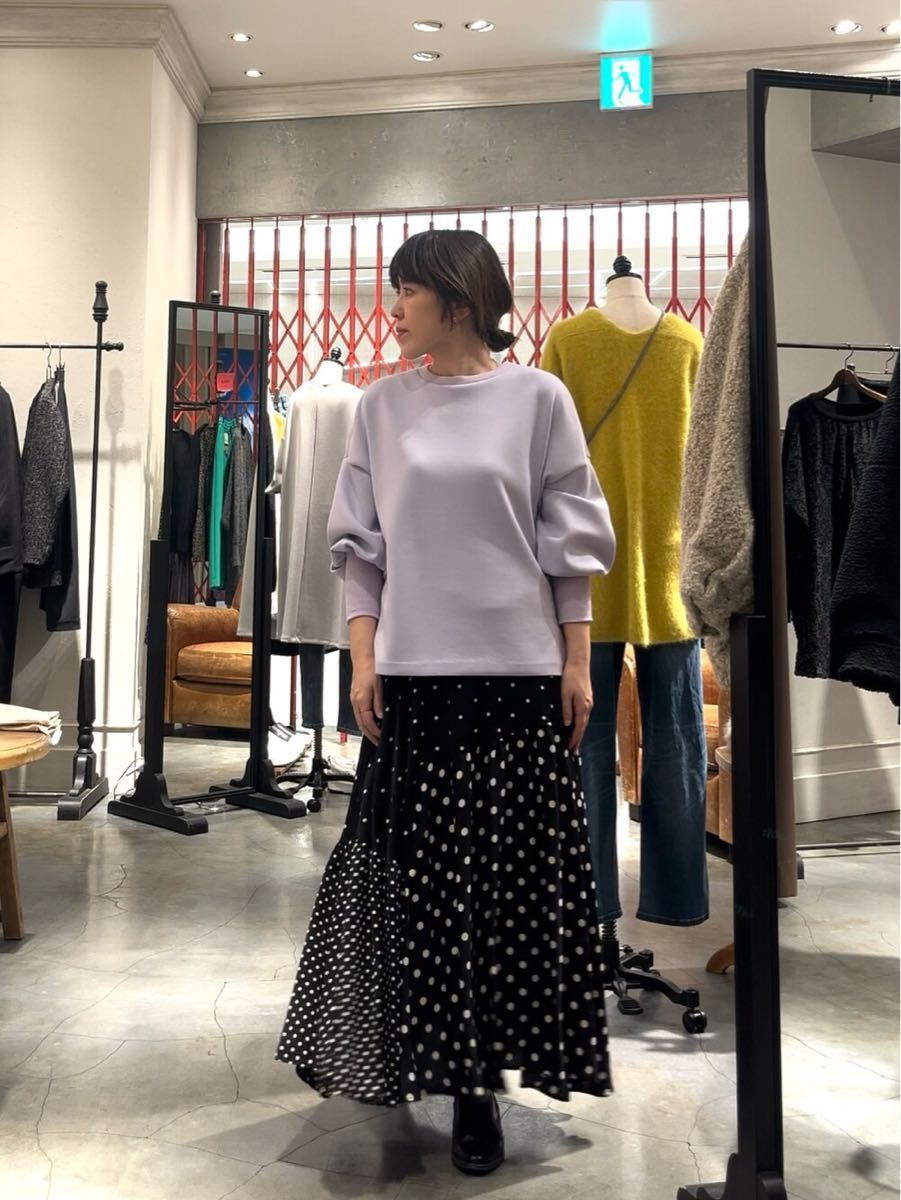 BEARDSLEY ダンボールパフトレーナー ラベンダー ビアズリー 洗える