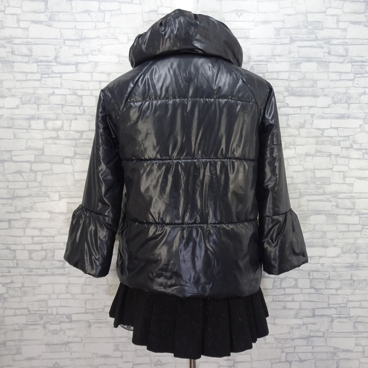 ダウンジャケット Y2K 平成ギャル グランジ ダークコア ブラック M