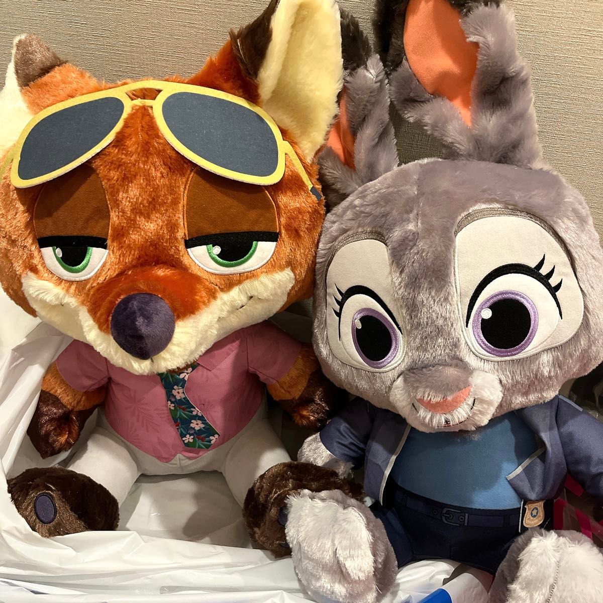 ズートピア2 スーパーラージぬいぐるみ 2種セット ニック ジュディ
