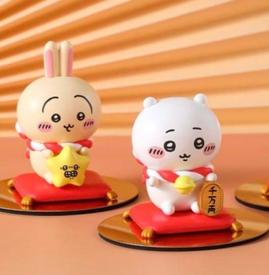 バラ売り可】ちいかわ 台湾限定金運を招くフィギュア 2体セット