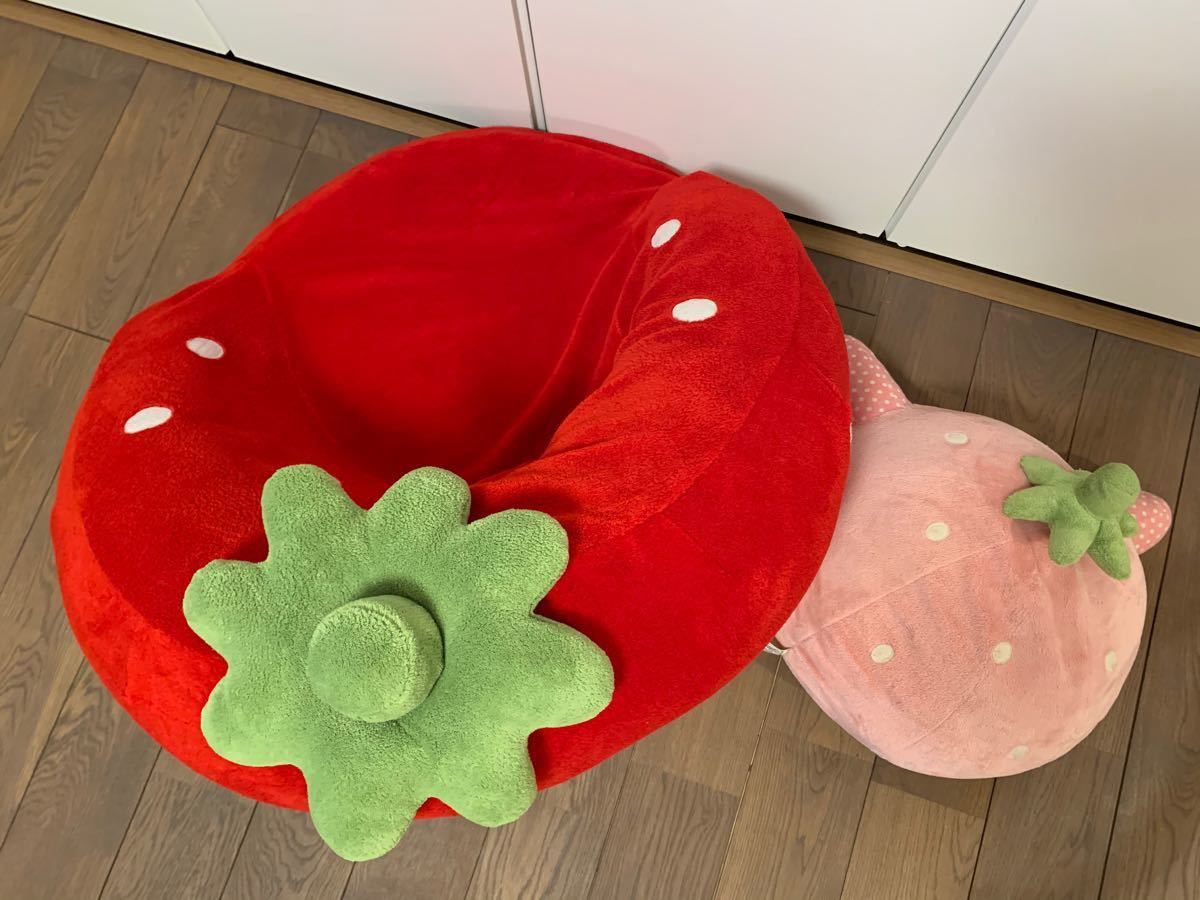 マザーガーデン いちごソファ（座椅子）＋クッション｜Yahoo!フリマ