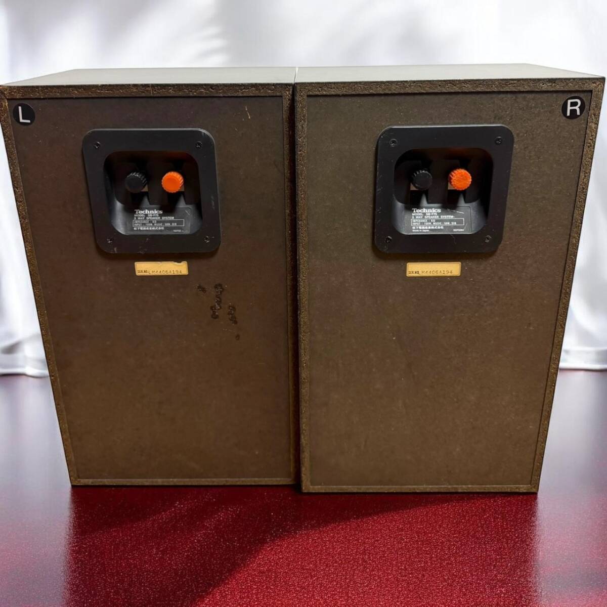 送料無料 Technics テクニクス SB-F75 3ウェイスピーカー 3way ペア