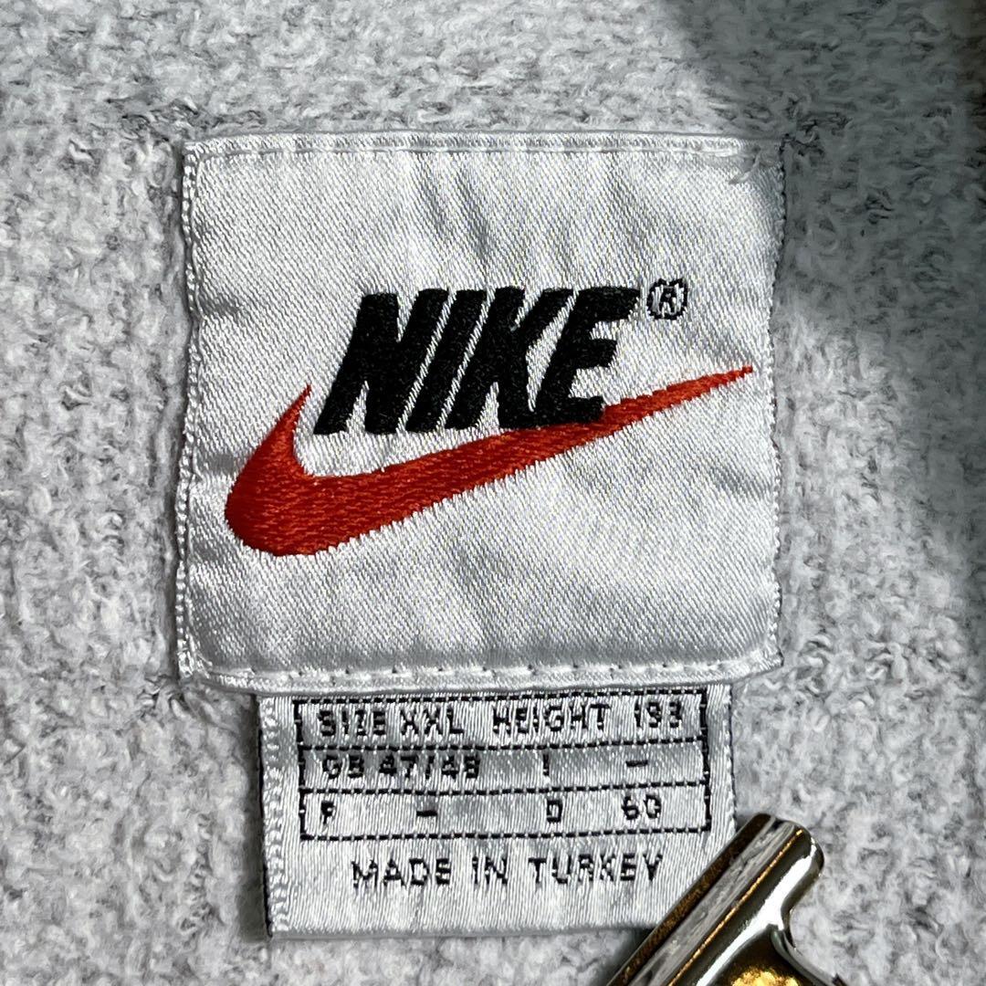 90's NIKE ナイキ 白タグ スウェット トレーナー 2XL グレー NIKE