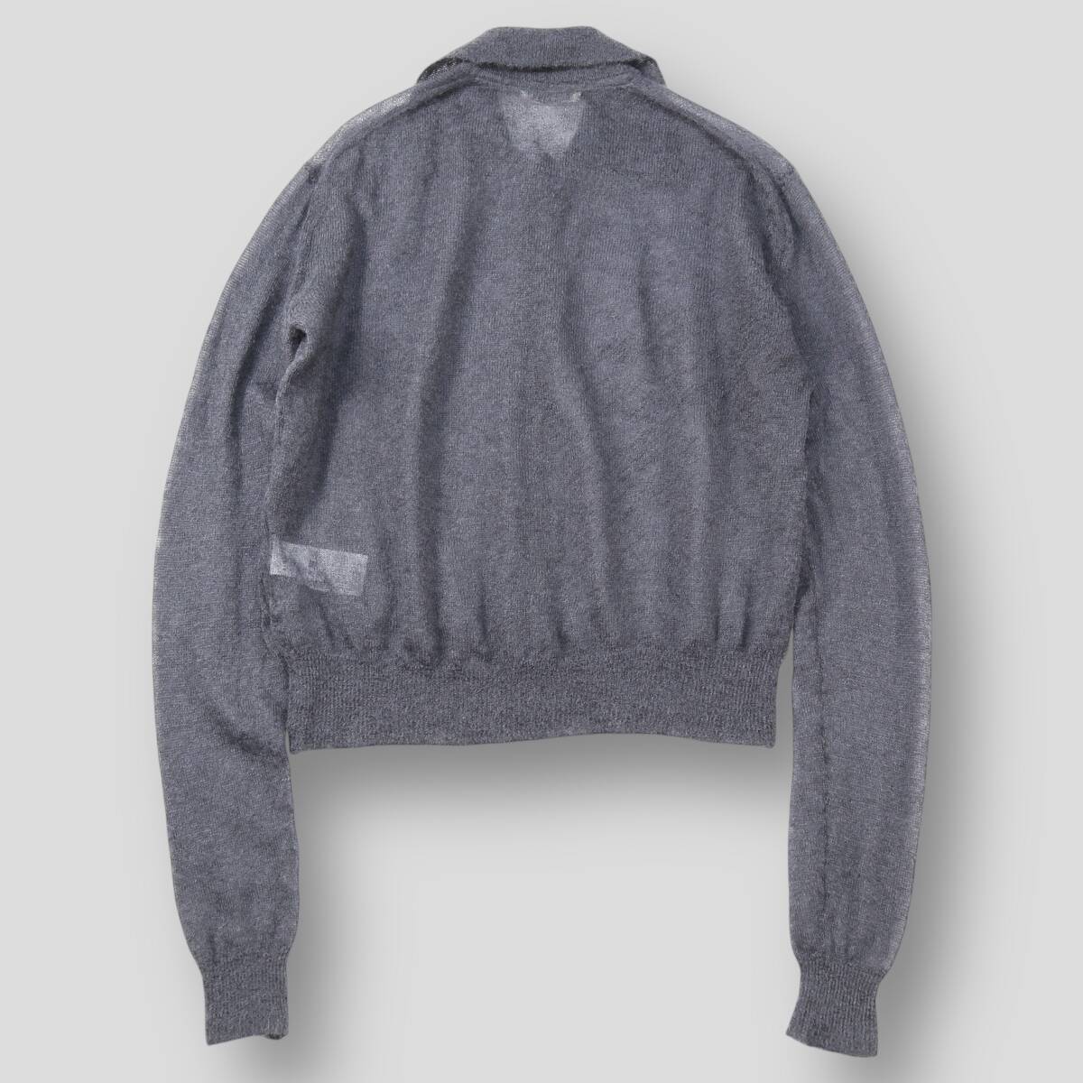 美品 AURALEE オーラリー 25AW KID MOHAIR SHEER KNIT SHIRT CARDIGAN